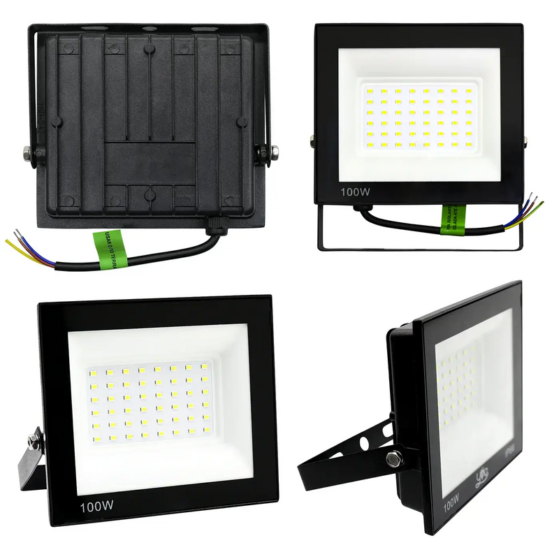 Refletor Led 100w Bivolt à Prova D'água, Led Cor Branco, Amarelo ou Verde.