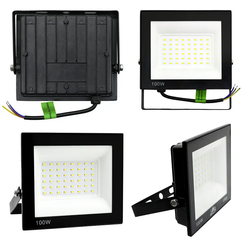 Refletor Led 100w Bivolt à Prova D'água, Led Cor Branco, Amarelo ou Verde.