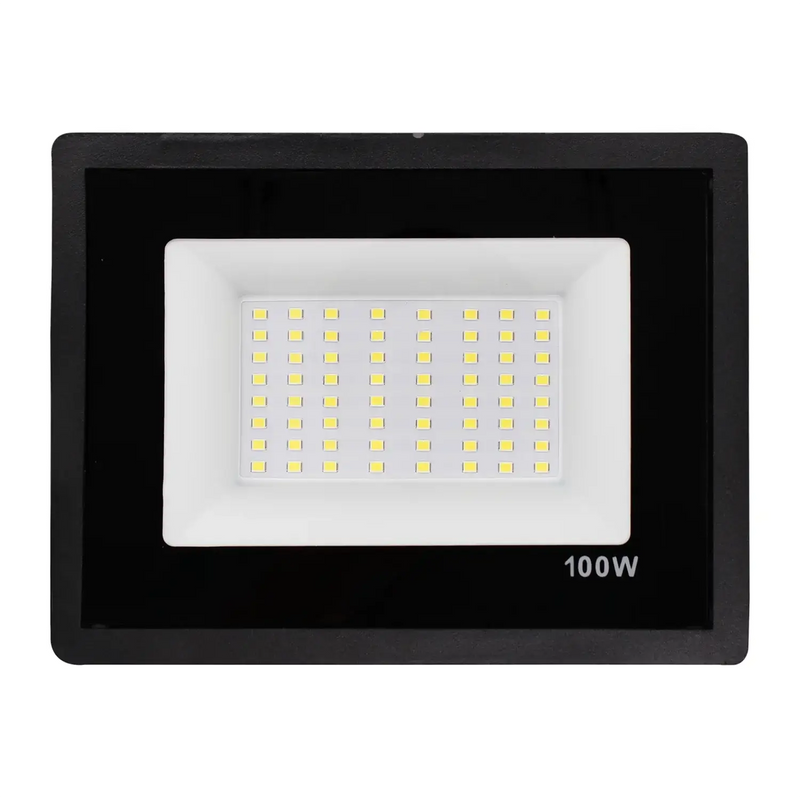 Refletor Led 100w Bivolt à Prova D'água, Led Cor Branco, Amarelo ou Verde.