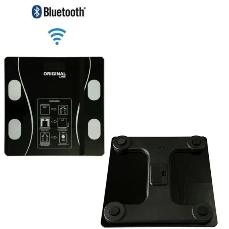 Balança Digital Bluetooth com Bioimpedância